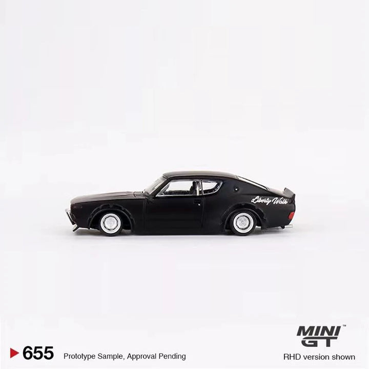 MINI GT  #655 1:64 Model Car nissan Skyline Kenmeri Liberty Walk Alloy Die-Cast Vehicle