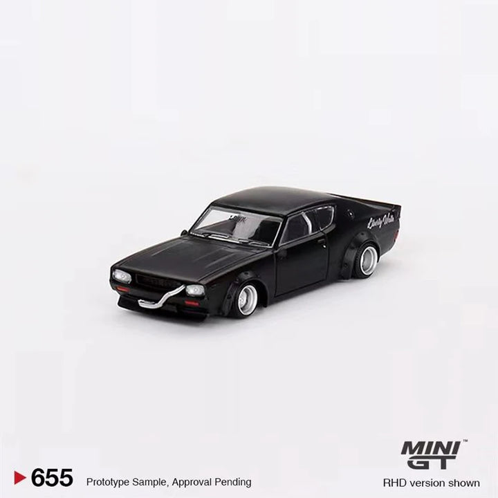 MINI GT  #655 1:64 Model Car nissan Skyline Kenmeri Liberty Walk Alloy Die-Cast Vehicle